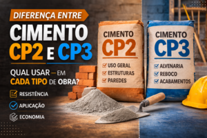 Diferença entre cimento cp2 e cp3