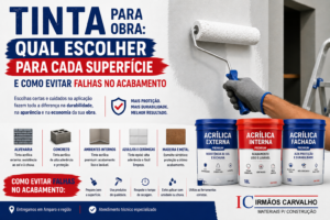 Tinta para obra: qual escolher para cada superfície e como evitar falhas no acabamento