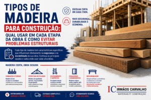 Tipos de madeira para construção: qual usar em cada etapa da obra e como evitar problemas estruturais