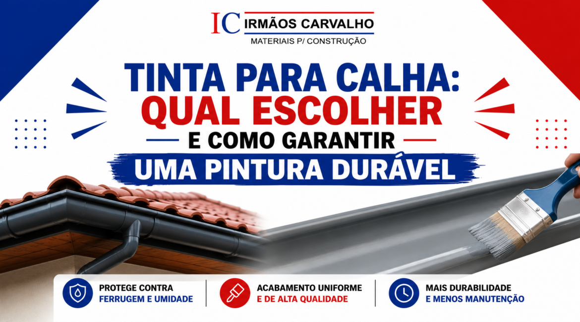 Tinta para calha: qual escolher e como garantir uma pintura durável